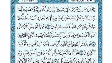 المقطع الثاني سورة الصف من آية 6 ألى 8