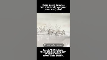 Elevate Your Style: Embrace Royalty with Our Crown Stackable Rings Set 👑