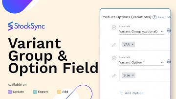 How to Add/Update Variant Option in Stock Sync - Column Matching Tutorial | Inventory Management