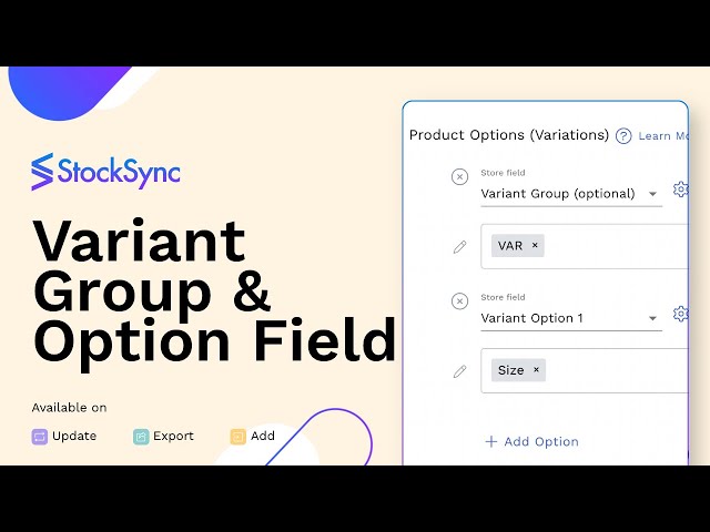 Variant Option Product Options - Variant Option Product Options