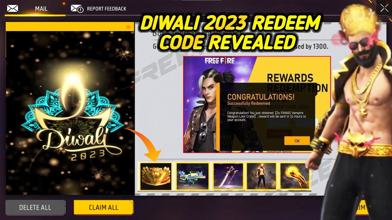 Garena Free Fire MAX redeem codes Today 15 November 2023: Claim