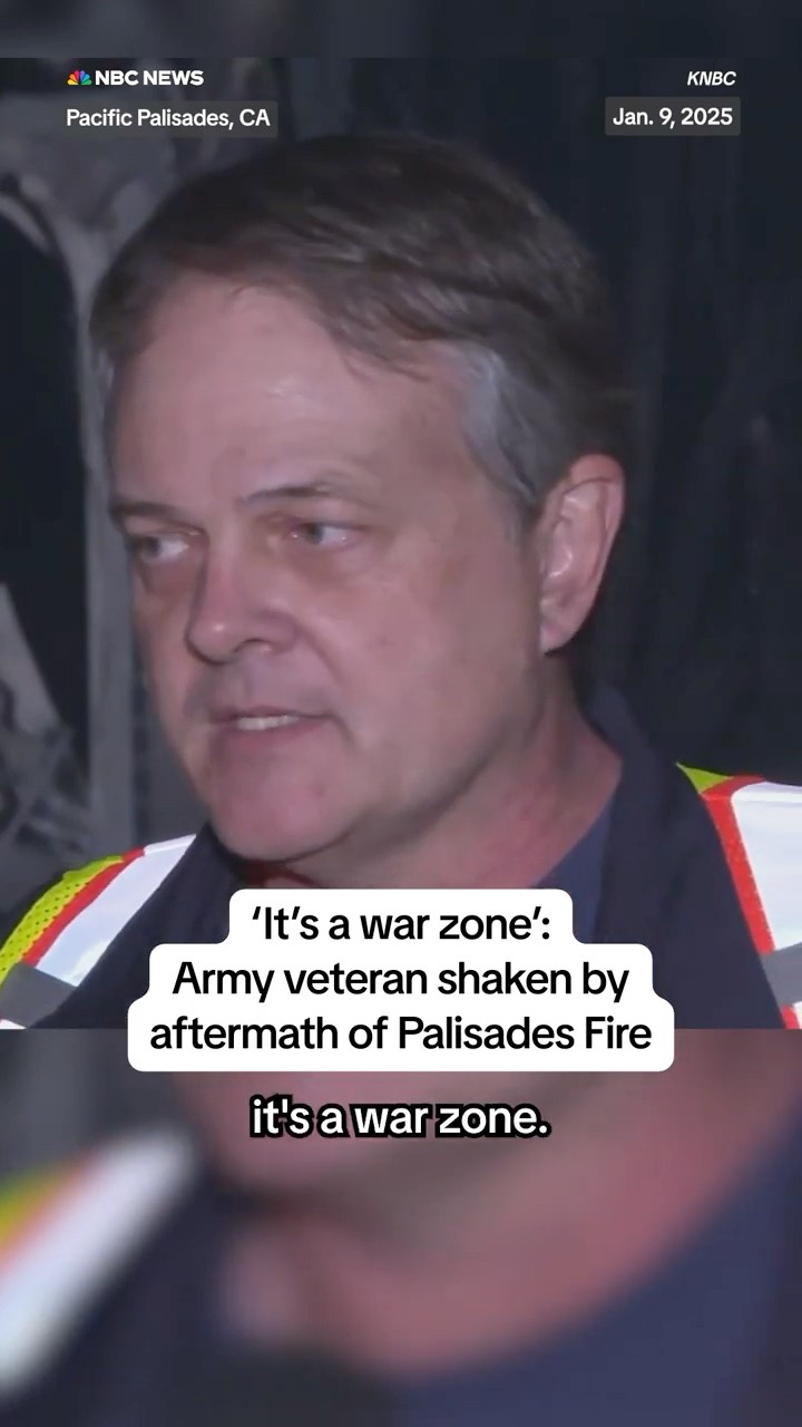 'It's a war zone': Army veteran shaken by aftermath of Palisades Fire