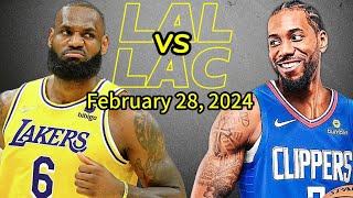 LA Lakers vs LA Clippers Best Game Highlights - February 28, 2024 | 2023-2024 NBA Season