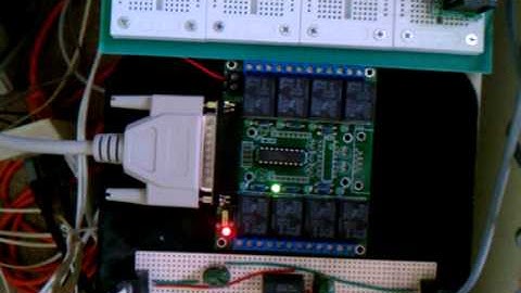 Parallel Port Relays Test On Teletalk