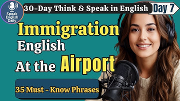 Learn English FAST: Speak English at the Airport – Day 7 | Shadowing English Speaking Practice