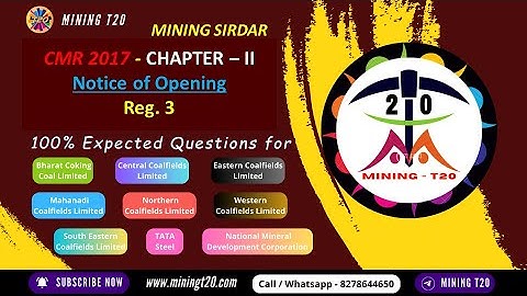 CMR - 2017 | Reg. 3 Notice of Opening | CHAPTER - II | Returns, Notice & Records