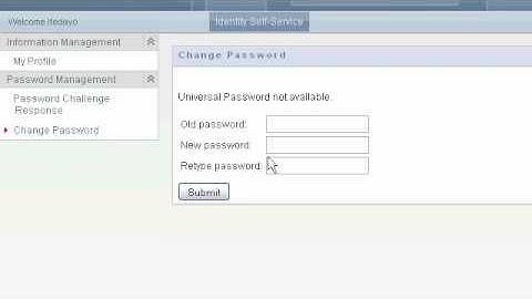 Change Novell Password
