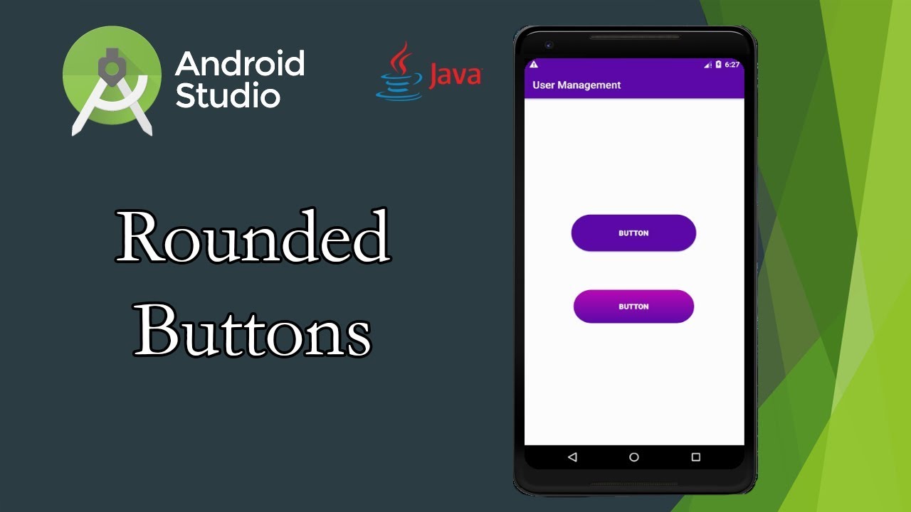 How To Create A Rounded Button In Android Studio 2019 Android Studio ...