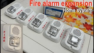 Home fire alarm system expansion installing alarms in every bedroom