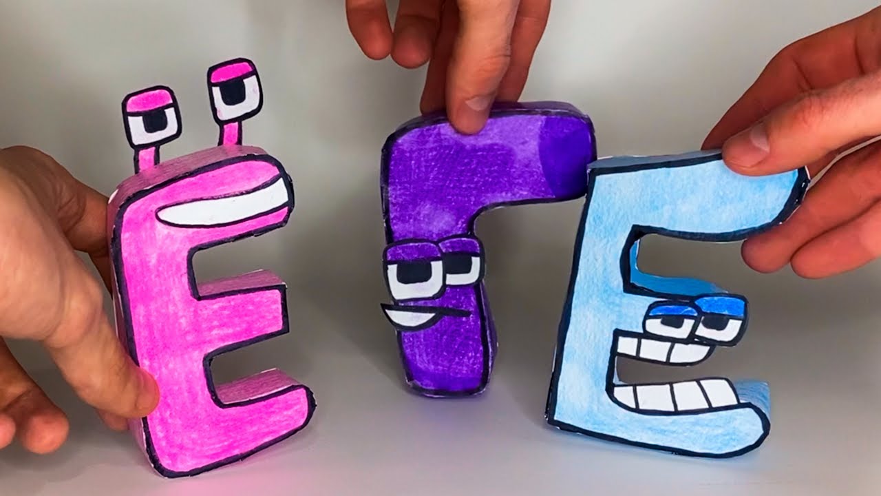 Russian Alphabet Lore but PAPER (A-З) | RALR | Alphabet Lore - YouTube