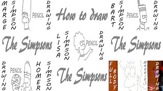 How to Draw The Simpsons Family Step by Step Easy | PENCIL