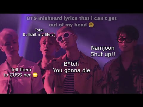 Bts Misheard Lyrics That I Can't Get Out Of My Head Kpop Bts Videoedit