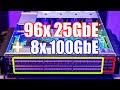 A BIG 96x 25GbE and 8x 100GbE port switch! Dell S5296F-ON