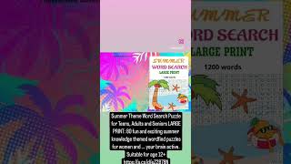 Summer wordsearch puzzle  https://a.co/d/eZ2B78N #trending #summer #kidslearning