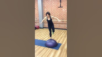 Bosu Ball - Single Leg Hops (On & Off Dome)
