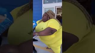 Lady Stealing 2 Carts Of Food From Walmart