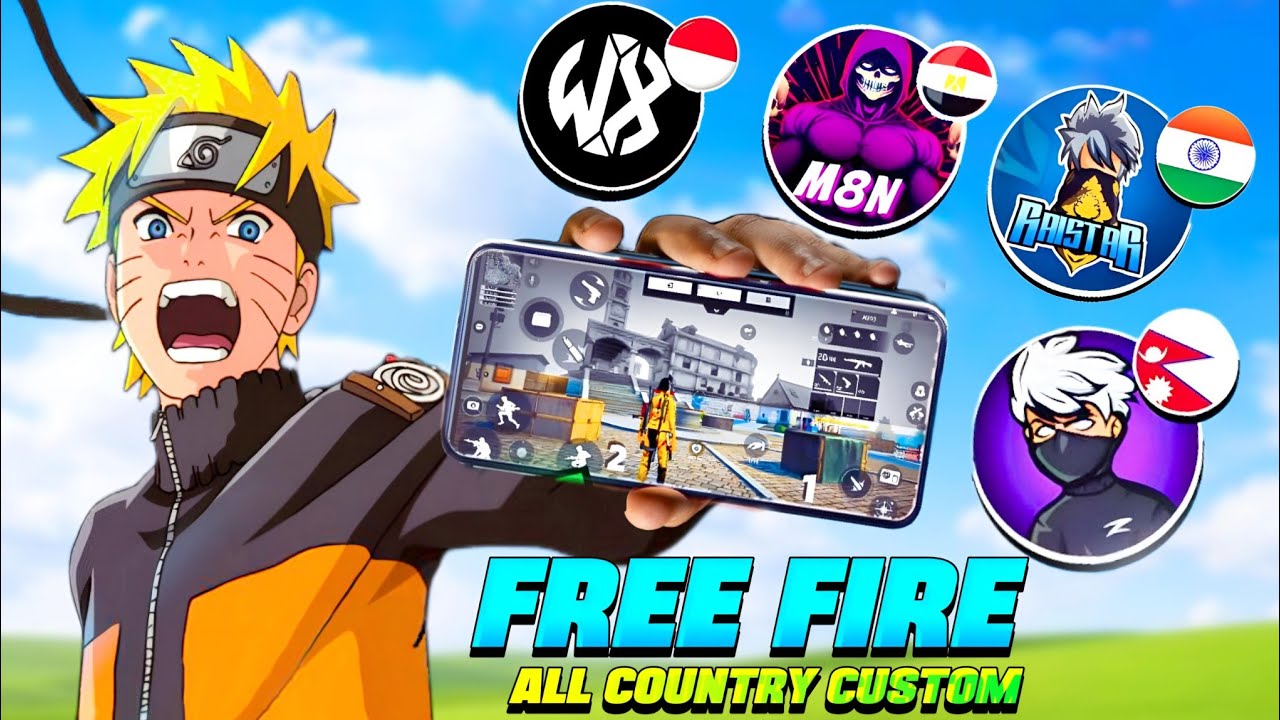 Every Countries Best Player [ 3 Finger ] Custom HUD in Free Fire 🤯Free ...