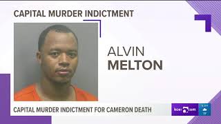 Capital murder indictment for Cameron death