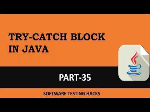 Handle exception with Try-Catch block in Java | Part 35 | Java ...