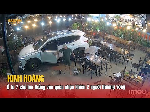 Ô tô 7 chỗ lao thẳng vào quán nhậu khiến 2 người thương vong