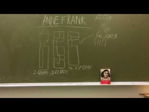 Video: Miksi Anne Frank haluaa pitää päiväkirjaa?