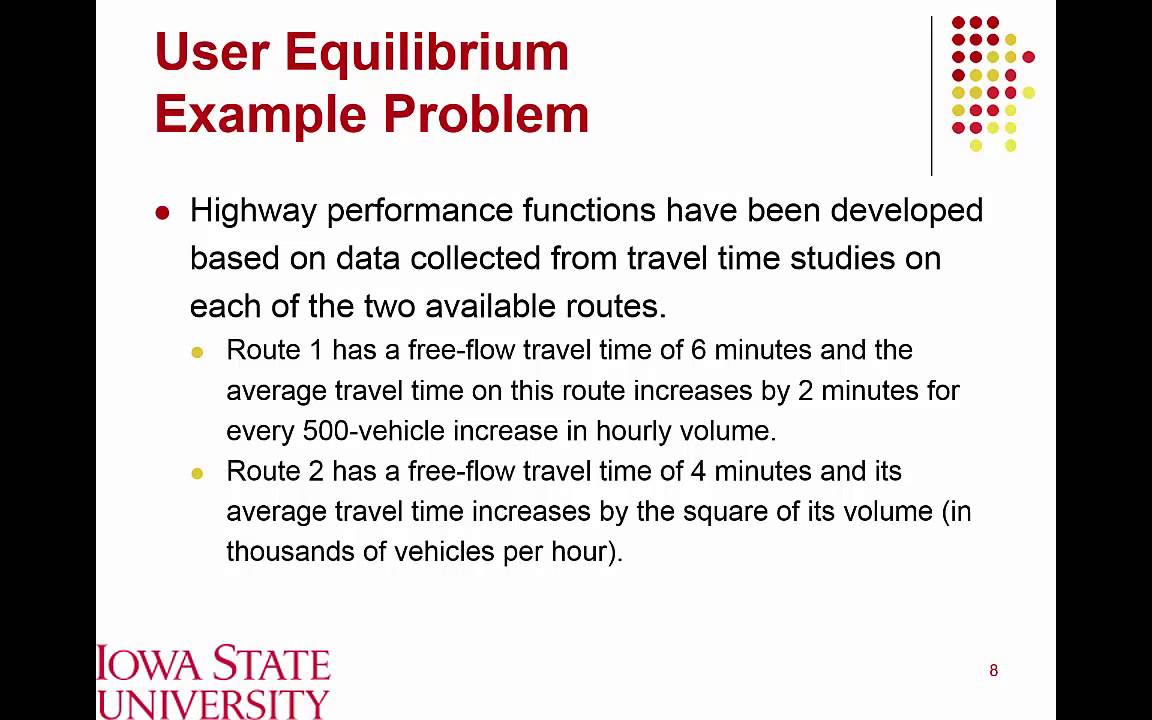 equilibrium traffic assignment