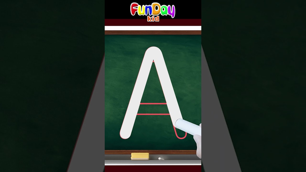How to Write Letter A - Teaching Writing ABC for Preschool  Toddlers & Kids - FunDay Kid