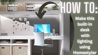 Using Homestyler's Interior Modeling Function to make a desk