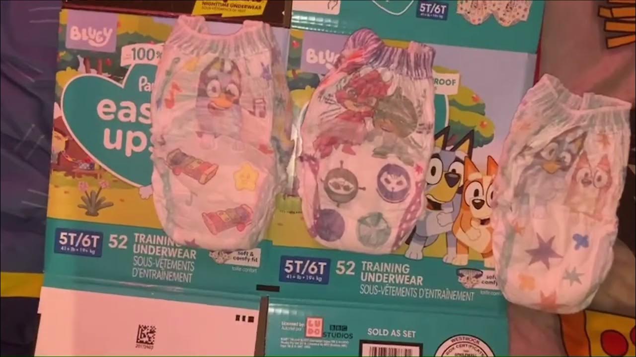 NEW Bluey Pampers Easy Ups 5T-6T Review - YouTube