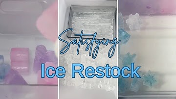 Satisfying Ice Drawer Restock ASMR  #Ice #restocking #kitchenrestock