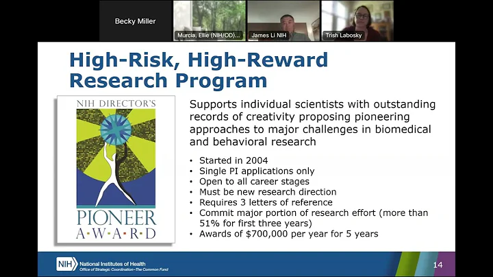 FY2024 NIH Director’s Pioneer Award Q&A Webinar