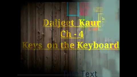 Computer class 2 chapter 4 video 1/1, Amrit Indo Canadian Academy