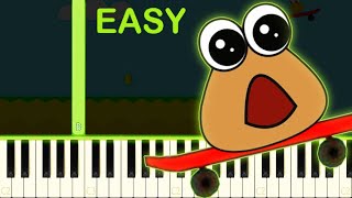 POU CLIFF JUMP SONG - EASY Piano Tutorial screenshot 5