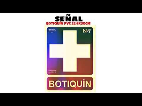 Video de Señal Botiquin  PVC 22.4 x 30cm  Verde
