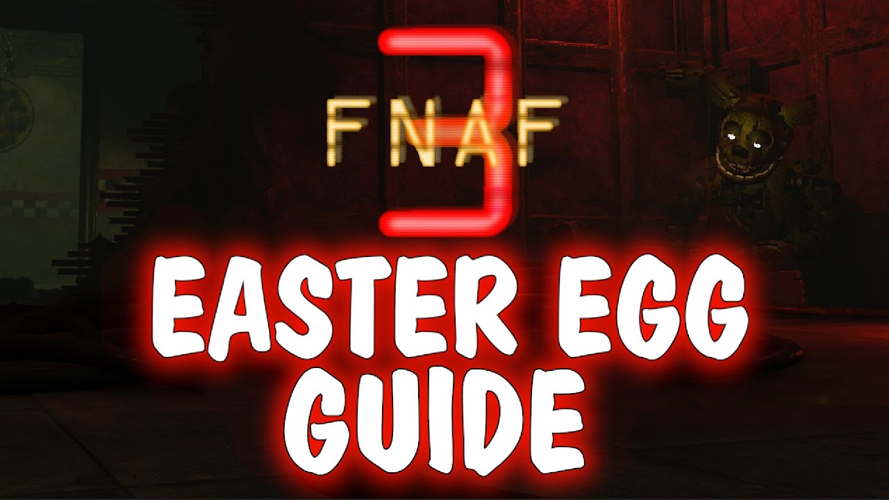 Steam Community :: Guide :: Fnaf 3 Guide (Easter eggs