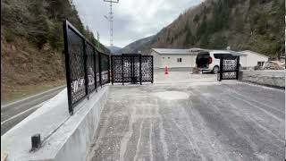 90 Derece Köşe Dönüşlü Kapi -- Radius Sliding Gate