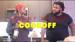 HOOD COOKOFF : WHO MAKES BETTER WINGS !! SKINNY MAN VS BIG FELLA !!