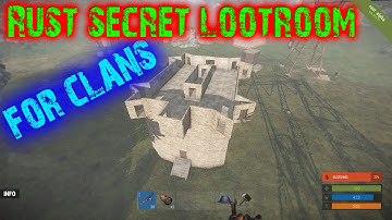 Rust Secret Loot Room and Tool Cupboard for Clans | Base Design