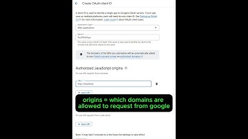 Google Oauth Credentials Walkthrough