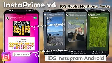 InstaPrime V4 | iOS Instagram New iOS Fonts + iOS Emojis & Developer Options Android