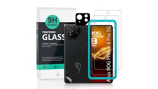 Asus ROG Phone 8 Pro 5GTempered glass ibywind Protector &amp; Easy Install Kit And Camera Lens Protector