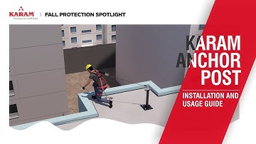 Fall Protection KARAM Anchor Post SA57 Installation Guide for Usage | KARAM Safety