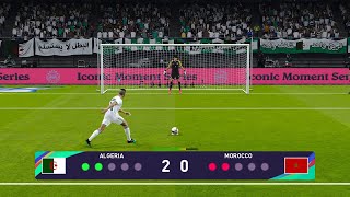 ركلات الترجيح | الجزائر ضد المغرب | اسلام سليماني ضد حكيم زياش | PES 2021