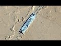 China Has a Fake US Aircraft Carrier on Railroad Tracks in the Desert