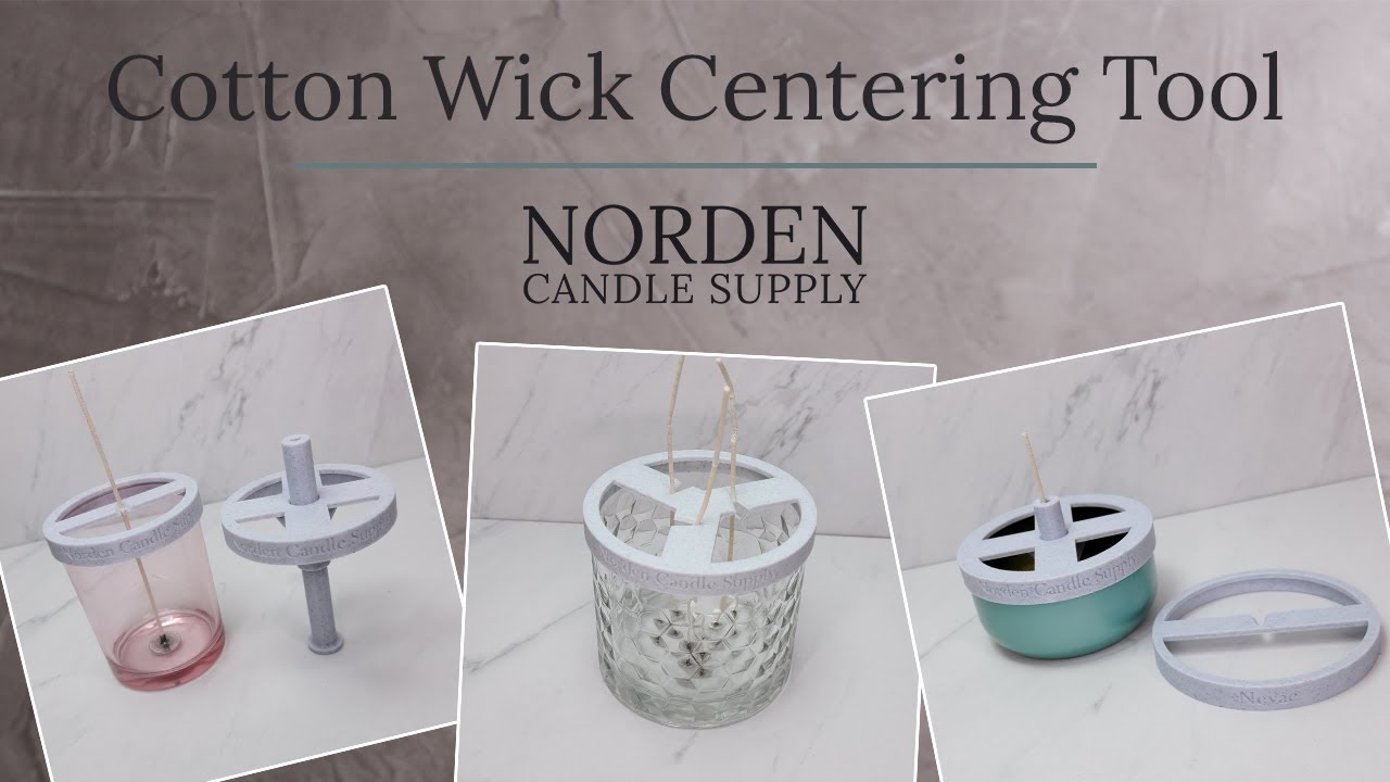 Norden Candle Supply - These wick centering tools are a GAME CHANGER! Our  3d printed tools will easily give you a perfectly centered wick every time.  Take the stress out of candle