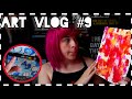 MULTI CANVAS PAINTING, TRYING A NEW SNACK &amp; WAY MORE | ART VLOG #9
