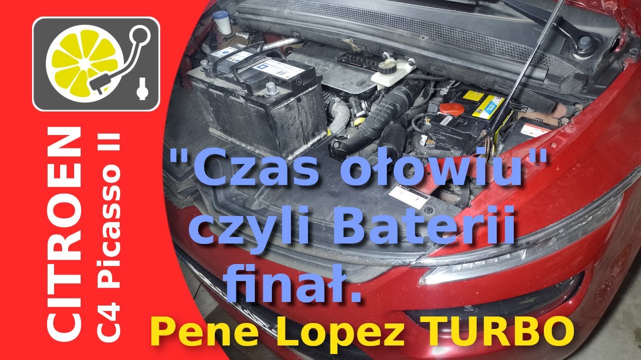 Ile Trzeba Mieć Jedynek żeby Nie Zdać Wymiana akumulatora w Citroen C4 Picasso II 1.6 Blue HDI.(START/STOP) #