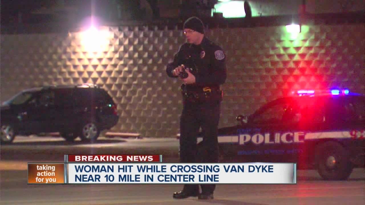 Woman hit while crossing street in Center Line - YouTube