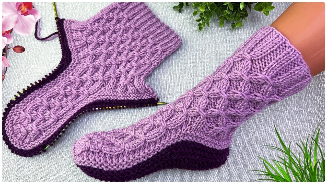 спицами носки марины курцовой