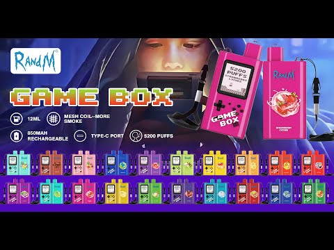 New Model RandM Game Box 5200 Puffs